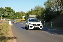 Jaguar F-Pace Zeitnahmefahrzeug des Ironman Frankfurt am 08.07.18 in Maintal Hochstadt