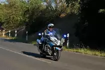 Polizei Hessen BMW Motorrad Staffel zum Absperren der Ironman Radstrecke am 08.07.18 in Maintal Hochstadt 