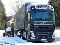 Volvo FH Sattelzug in Bergen am 02.04.2018