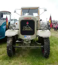 Deutz, Bj. 1948, ausgestellt bei den Schlepperfreunden Auenberg im Mai 2018
