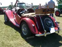 Heckansicht eines MG TF des Modelljahres 1954. Dittmer´s Hoffest in Sprockhövel am 07.07.2018.