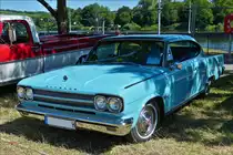 . AMC Rambler Marlin, bj 1965,4706 ccm, 8 Zyl, 200 Ps, gesehen bei einem Oldtimertreffen am 01.07.2018 in Stadtbredimus