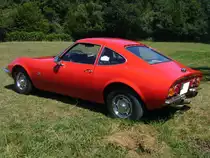 Profilansicht eines Opel GT 1900. 1968 - 1973. Dittmer´s Hoffest in Sprockhövel am 07.07.2018.