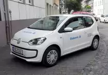 =VW UP der Diakonie steht im Juli 2018 in Schotten