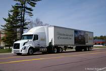 Volvo VN, vermutlich ein 630, am Hwy. 28 auf Michigans North Peninsula. Mai 2007