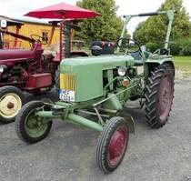 =Fendt Dieselross F 12 Bj. 1954, ausgestellt bei den Motorrad-Oldtimer-Freunden Kiebitzgrund im Juni 2018,