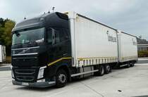 =Volvo FH der Spedition JUHNKE rastet im Juni 2018 an der A 7