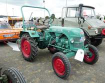 =Kramer KLS 130, Bj. 1958, 13 PS, ausgestellt bei den Motorrad-Oldtimer-Freunden Kiebitzgrund im Juni 2018