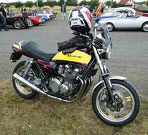 =Kawasaki 750, gesehen bei den Motorrad-Oldtimer-Freunden Kiebitzgrund im Juni 2018