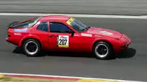 Porsche 924,  Youngtimer Trophy Rennen 1,Mitzieher im Gegenlicht, Youngtimer Festival in Spa Francorchamps am 15.07.2018