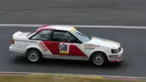 Toyota, Corolla AE 86,  Youngtimer Trophy Rennen 1,Mitzieher im Gegenlicht, Youngtimer Festival in Spa Francorchamps am 15.07.2018