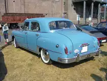 Heckansicht eines De Soto Custom Sedan des Modelljahres 1950. Oldtimertreffen Zeche Hannover in Herne am 22.07.2018.