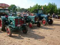 Hanomag R28, R16 und R23 beim Schleppertreffen in Lugau 2008