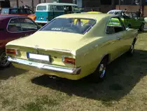 Heckansicht eines Opel Rekord C Coupe 1900L. Oldtimertreffen Zeche Hannover in Herne am 22.07.2018.