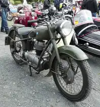 =BMW, gesehen bei den Motorrad-Oldtimer-Freunden Kiebitzgrund im Juni 2018