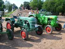 Deutz und Kramer Schlepper beim Treffen in Lugau