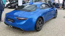 Renault Alpine A110  Première Édition  (Erstausgabe) auf der Autoschau in Krefeld an der Rennbahn, 24.6.18