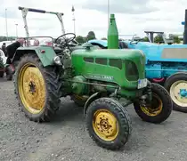 =John Deere - Lanz, gesehen bei den Motorrad-Oldtimer-Freunden Kiebitzgrund im Juni 2018
