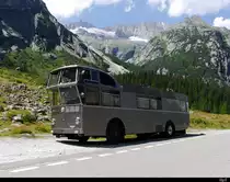 Ein FBW als Wohnmobil auf einem Rastplatz an der Grimselpass Strasse am 27.07.2018