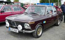 =BMW 2002 ti, gesehen bei den Motorrad-Oldtimer-Freunden Kiebitzgrund im Juni 2018
