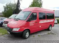 =MB Sprinter der SUPER-BIKE-BOX, gesehen bei den Motorrad-Oldtimer-Freunden Kiebitzgrund im Juni 2018