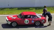 #69, Giulia Sprint, Scuderia Alfa Classico Aufstellung zu Re-Start, beim Youngtimer Festival in Spa Francorchamps am 15.07.2018