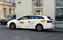 Toyota Avensis Kombi als Taxi am 20.05.18 in Tallinn