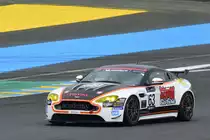 Aston Vintage GT4, Nr.63, Academy Motorsport with Automatic Racing, Fahrer: Steven Davison & Lester Phillips. 14.06.2018 im freien Training des Aston Martin Racing Le Mans Festival (Supportrace der 86. 24h von Le Mans 2018) 