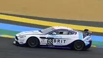 Aston Vintage GT4, Nr.6, Team BRIT, Fahrer: Warren McKinlay & Jamie Falvey. 14.06.2018 im freien Training des Aston Martin Racing Le Mans Festival (Supportrace der 86. 24h von Le Mans 2018) 