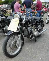 =BMW R 50, Bj. 1958, 26 PS, gesehen bei den Motorrad-Oldtimer-Freunden Kiebitzgrund im Juni 2018
