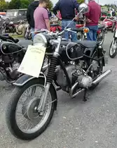 =BMW R 50, Bj. 1958, 26 PS, gesehen bei den Motorrad-Oldtimer-Freunden Kiebitzgrund im Juni 2018
