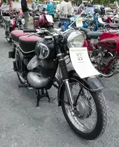=DKW R 250 S, Bj. 1956, gesehen bei den Motorrad-Oldtimer-Freunden Kiebitzgrund im Juni 2018
