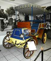 =Panhard & Levassor, Bj. 1897, präsentiert im Deutschen Automobilmuseum Fichtelberg im Juli 2018