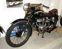 =MJK 125 der Hoffmann-Werke Düsseldorf, Bj. 1952, mit ILO-Motor 5 PS, präsentiert im Deutschen Automobilmuseum Fichtelberg im Juli 2018
