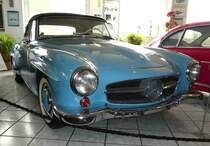 MB 190 Cabrio, präsentiert im Deutschen Automobilmuseum Fichtelberg im Juli 2018
