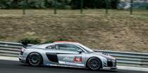 Audi R8 in Rahmen des Seyffarth Audi R8 LMS Cup am 02.06.2018 auf dem Hungaroring.