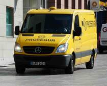 =MB Sprinter als Geldtransporter der Firma PROSEGUR unterwegs in Fulda im Juli 2018