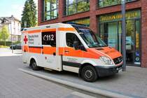 DRK Rhein Main Taunus Mercedes Benz Sprinter RTW am 11.08.18 in Bad Soden am Taunus zur 150 Jahre Feier der Feuerwehr Bad Soden