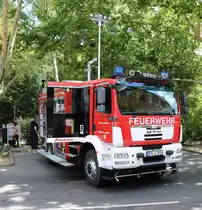 Feuerwehr Sulzbach am Taunus MAN TGM TLF4000 am 11.08.18 in Bad Soden am Taunus zur 150 Jahre Feier der Feuerwehr Bad Soden