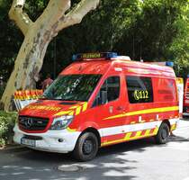 Feuerwehr Kriftel Mercedes Benz Sprinter ELW (Florian Kriftel 1-11-1) am 11.08.18 in Bad Soden am Taunus zur 150 Jahre Feier der Feuerwehr Bad Soden