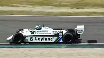 Mitzieher des Williams FW07/C Formel 1 Rennwagen von 1979,Fahrer: Padmore Nick, GB. 46. AvD-Oldtimer-Grand-Prix 2018,  FIA Masters Historic Formula One Championship am 11.Aug.2018