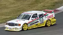 Frontal Aufnahme des Mercedes Benz 190 Evo II,  1990 DTM- Gruppe H,Fahrer: Luttikhuis Gerbert, NL. 46. AvD-Oldtimer-Grand-Prix 2018, Qualifying der Tourenwagen Classics am 11.Aug.2018