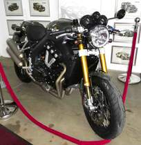 =Horex VR6 Cafe Racer Limited, Baujahr 2014, 1218 ccm, 163 PS, präsentiert im Deutschen Automobilmuseum Fichtelberg im Juli 2018. Diese Horex wurde insgesamt nur 4 mal produziert, die hier ausgestellte Maschine ist die einzige in Deutschland.