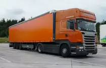 =Scania Streamline R 450 rastet im Juni 2018 an der A 7
