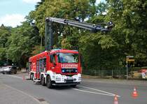 Merck Werksfeuerwehr MAN TGS Universallöschfahrzeug am 11.08.18 in Bad Soden am Taunus zur 150 Jahre Feier der Feuerwehr Bad Soden
