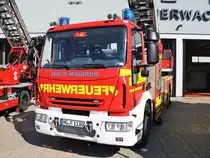 Feuerwehr Bad Homburg IVECO Magirus DLK 23/12 (Florian Homburg 1-30) am 12.08.18 beim Tag der Offenen Tür 