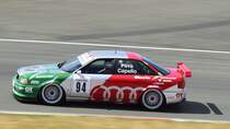 Nr.94 Audi 80 Competition(STW/BTCC)1994, Fahrer: Huber Max. 86. 46. AvD-Oldtimer-Grand-Prix 2018, Qualifying der Tourenwagen Classics am 11.Aug.2018 (Das Sondermodell „Competition“ baute Audi, um einen STW-Rennwagen zu homologisieren. 2.500 Exemplare entstanden 1994)