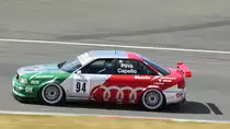 Nr.94 Audi 80 Competition(STW/BTCC)1994, Fahrer: Huber Max. 86. 46. AvD-Oldtimer-Grand-Prix 2018, Qualifying der Tourenwagen Classics am 11.Aug.2018 (Das Sondermodell „Competition“ baute Audi, um einen STW-Rennwagen zu homologisieren. 2.500 Exemplare entstanden 1994)