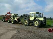 MB Trac und WF Forsttrac standen auf dem Gel�nde des John Deere H�ndlers in Schellenberg