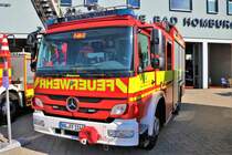 Feuerwehr Bad Homburg Mercedes Benz Atego HLF (Florian Homburg 1-46-2) am 12.08.18 beim Tag der Offenen Tür 